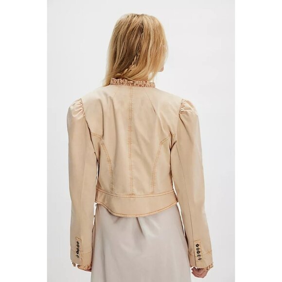 Free People Bennet Jacket Womens S Feminine Vintage Enchanting Castle Garden - Picture 2 of 9
